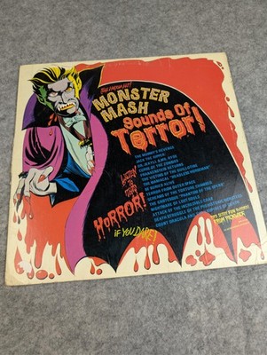 Vintage Frank Daniel Monster Mash Sounds Of Terror 12'' Black Vinyl LP Horror kid