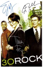 30 ROCK Signed Poster 11x17 Tina Fey, Alec Baldwin and Tracy Morgan