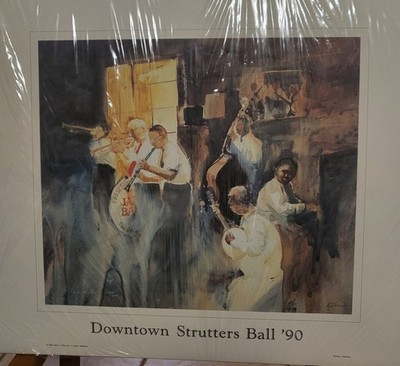 JACK DELONEY  - DOWNTOWN STRUTTERS BALL  '90     -  SIGNED - 189/300