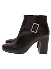 PRADA strap short boots Size 36.5 / US 6.5 Brown Leather