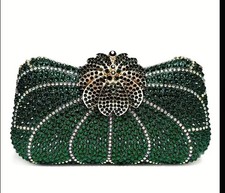 Flower Rhinestones Clutch Evening Bags for Women Formal Party Crystal Clutch Pur