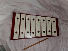 Vintage Child's Xylophone Rhythm Band Inc Fort Worth Texas Metal Wood 