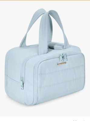 BAGSMART Travel Toiletry Bag, Lightweight Large Wide-open Travel Bag - Blue 