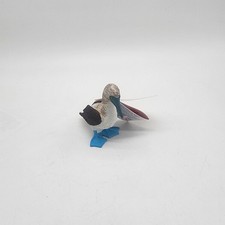 Blue Footed Booby, Bird, Very Realistic Rubber Model, Hand Painted Figurine 3"