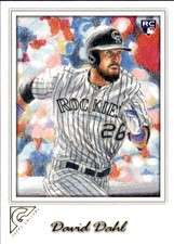 2017 Topps Gallery #114 David Dahl RC - BB