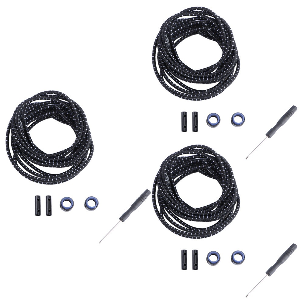 APL 3 paia di lacci elastici senza lacci accessori di ricambio