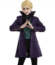 Rubie's Purple Tailcoat Suit Costume Set w/ Green Vest, White Shirt, Buttons