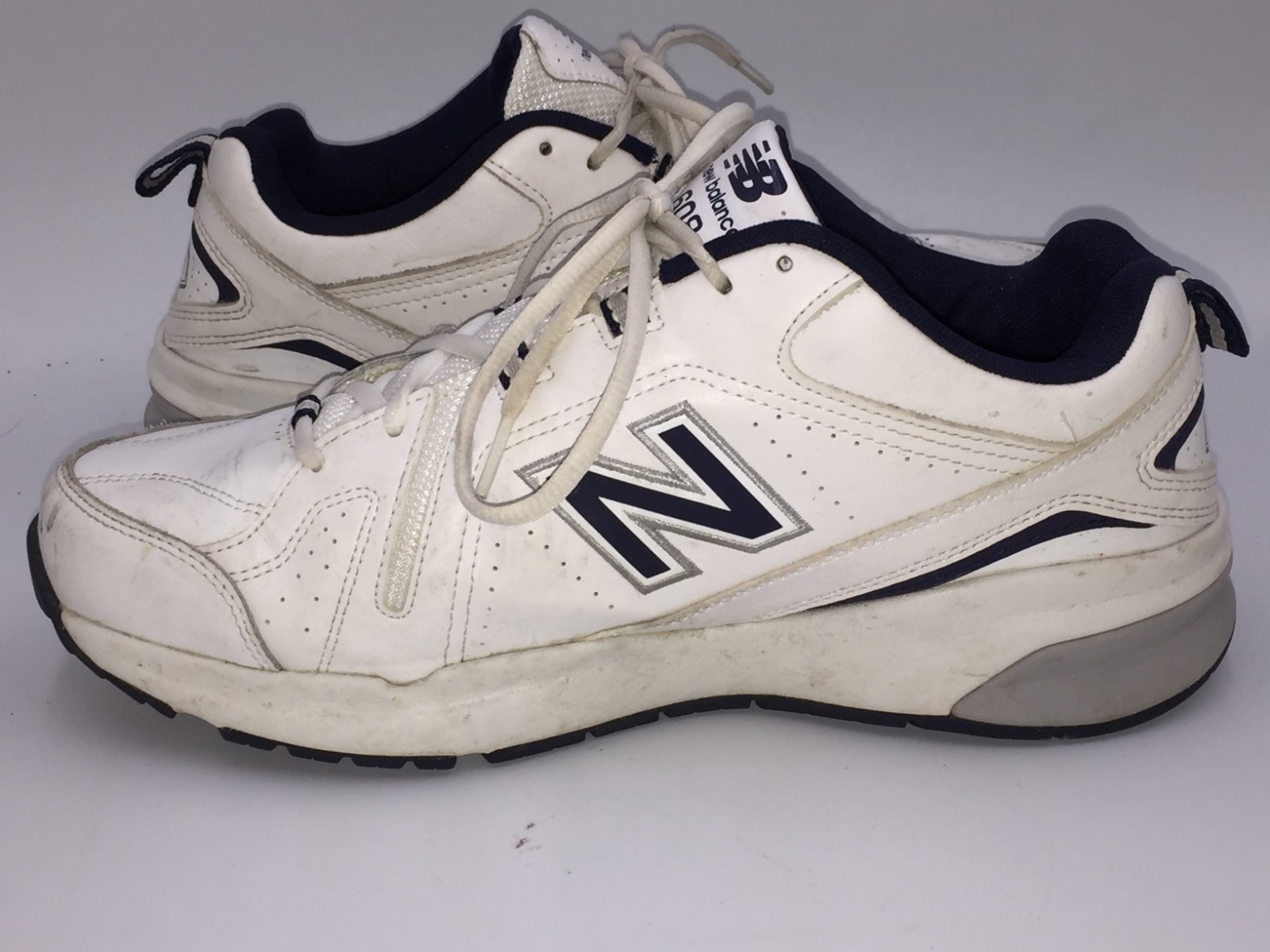 SAOLA Scarpe da ginnastica uomo 10 5 Balance 608 bianche blu navy casual comode allenamento MX608V5