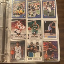 Massive Sports Card Collection Binder Baseball Basketball Football 400 Cards