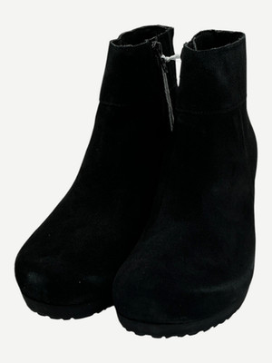 Birkenstock Papillio Ebba Women's Size 10 US 41 EU Black Wedge Boots Narrow