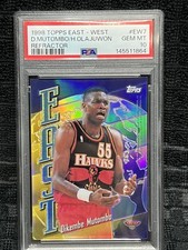1998-99 Topps East/West Hakeem Olajuwon, Dikembe Mutombo #EW7 Refractor PSA 10 !