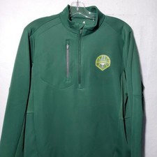 Seattle Storm Antigua Pullover Mens Medium Green 1/4 Zip Long Sleeve Stretch
