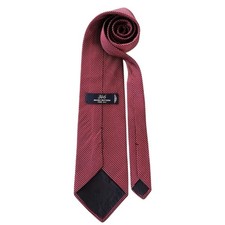 Brooks Brothers Men's Red Silk Geometric Tie Classic Length