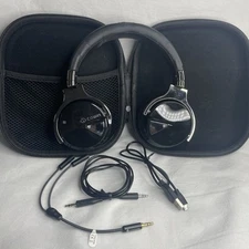 Authentic Cowin E7 Pro Series Audio Headphones Silver Chrome Black Case & Wires