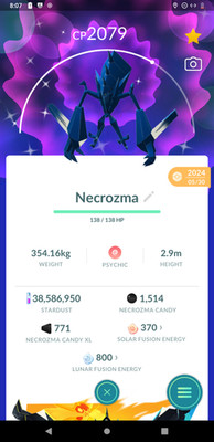 PokémonGo | Shiny Necrozma | PTC 20k Dust