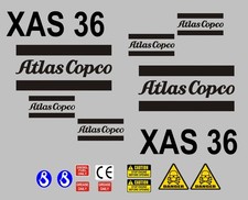 SET DECALCOMANIE ATLAS COPCO XAS, SCEGLI IL MODELLO DAL MENU A TENDINA
