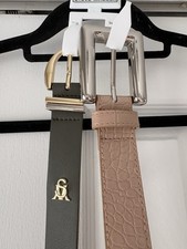 NEW Steve Madden Women's Belts 2-Pack Size Large Green Pink