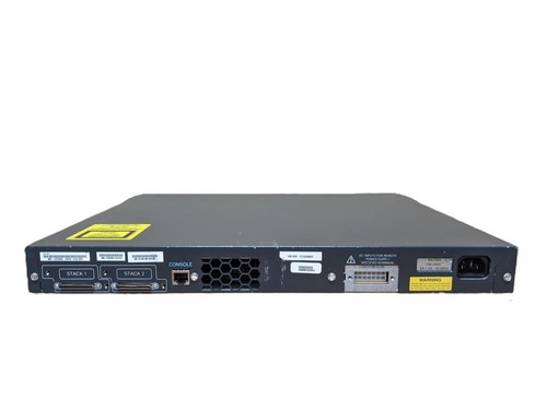 Cisco WS-C3750G-24TS-E1U 24 Port Gigabit Ethernet Network Switch + Rack mount - Picture 5 of 6