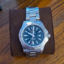 Breitling Colt Automatic Diver Wristwatch Black Dial Steel w/ Box & Papers