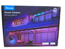 Govee String Lights 2 LED 144ft H7039 Outdoor RGBW Bulb, Black Cord, App Control