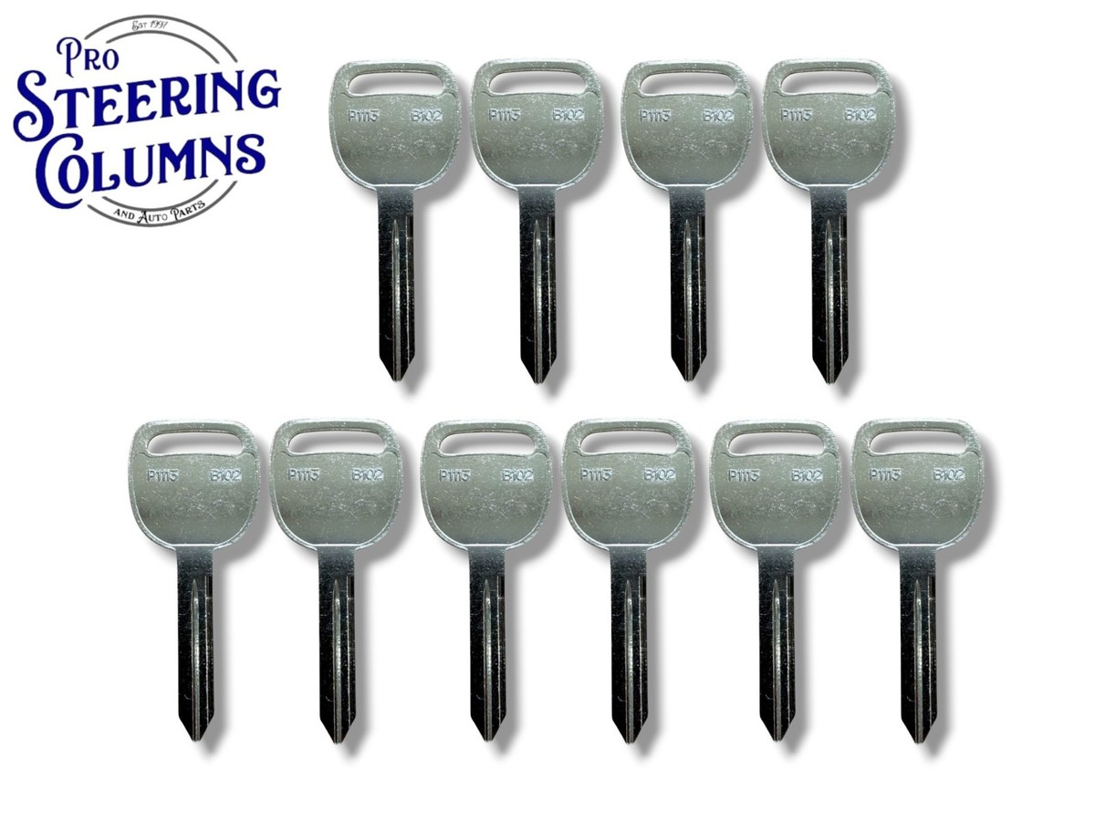 B102 / P1113 GM Metal Key Blank Service Key (10 Keys) | eBay