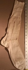 VINTAGE COTTON NYLON SOCK FRENCH MADE Expressly 4 DE PINNA CO. 20" FULL CALF 11s