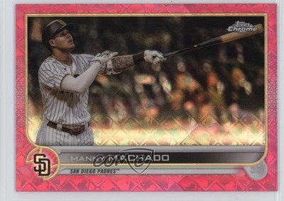 2022 Topps Chrome Logofractor Edition Pink Refractor /199 Manny Machado #30 2s1
