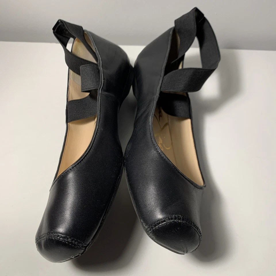 Jessica Simpson Mandalaye 弹性交叉踝带芭蕾平底鞋 8M 码 — 第 4/4 张图片