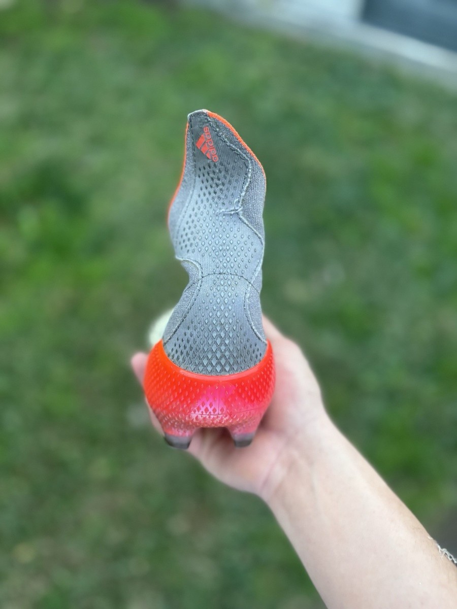 Adidas Predator Freak + FG Demonskin Orange Sz 13 White Grey