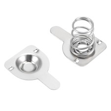 50 Pairs AAA Battery Positive Negative Conversion Spring Contact Plate 9.5mmx9mm