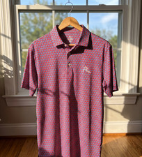 HOT Rhoback The Volunteer Classic Red Polo Performance Activewear Comfort Fit