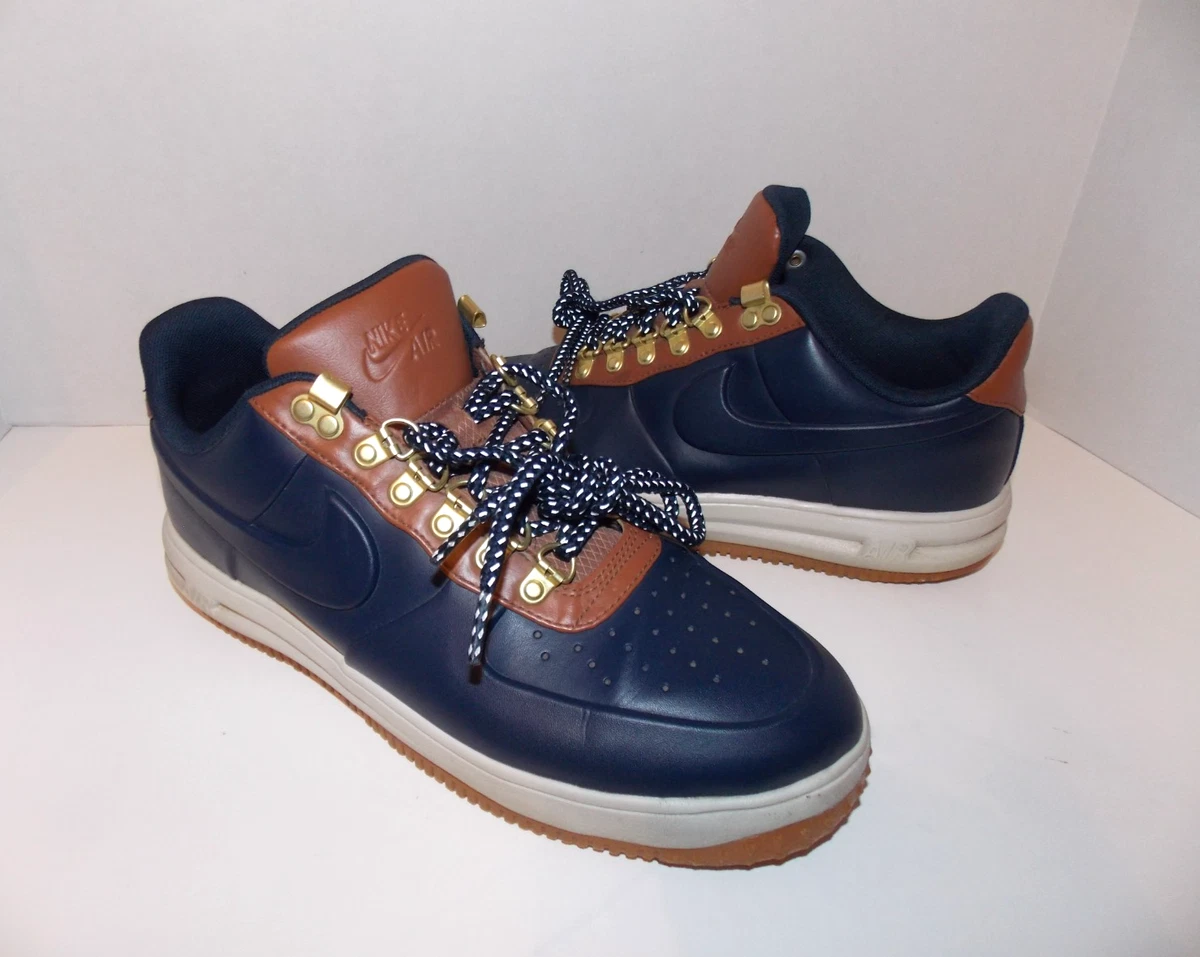 Nike Lunar Force 1 Duckboot Low Obsidian and Saddle Brown Colorway Men’s Size 15 Nike Lunar Force 1 Duckboot Low Obsidian Saddle Brown for  main image 4