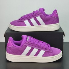 Adidas Grand Court Women's Size 7.5 Athletic Shoes Pink White Casual Sneakers