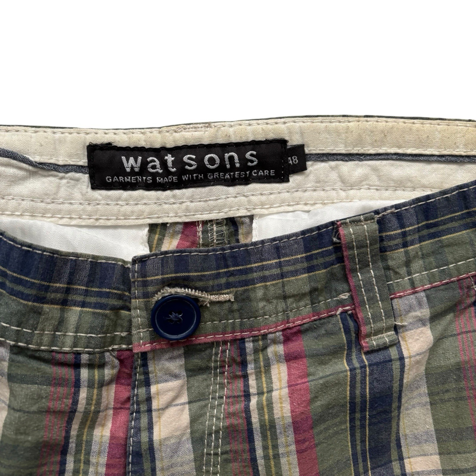 Vintage Shorts Mens 90s Check Patterned Summer Festival 32" Waist image 3