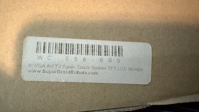 8'' VGA AV TV Tuner Touch Screen TFT LCD Monitor WC-058-000 w/ Cables NIP