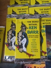 Lot-37 packs of The Beast Within: Ken Barr Collector Cards Unopened, 1 Open Pack