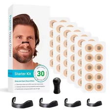 30PCS Magnetic Nasal Breathing Nose Dilators Starter-Kit Nasal Strips Nasal Clip