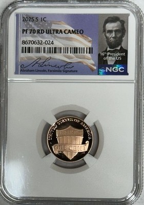 2025 S NGC PF70 Ultra Cameo Proof Lincoln One Cent Penny 1C | eBay
