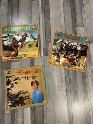 Old Surehand 1 + 2 - LP - Vinyl - Europa Hörspiel + Weihnachten mit Heintje -RAR
