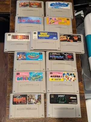 Japanese Super Famicom Games, Loose, Working Authentic