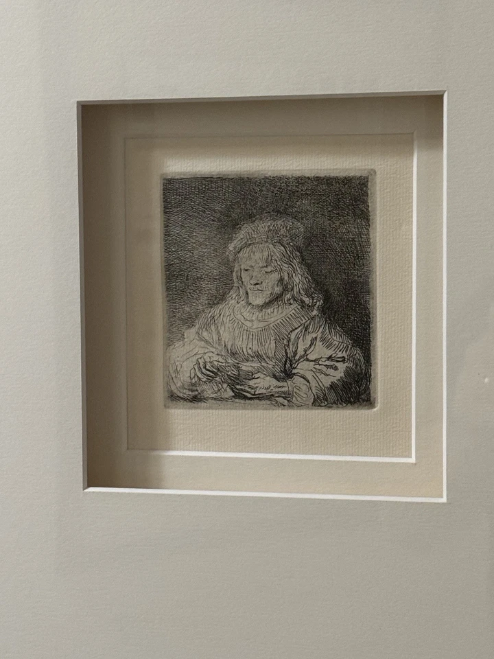 Rembrandt Etching – The Card Player - From The Millennium Edition - Image 3 of 4