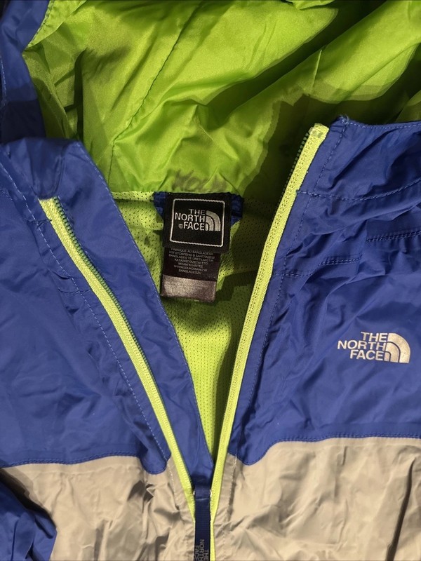 The North Face Rain jacket Zip Up Windbreaker Hooded Youth Boys L ( 14/16 )