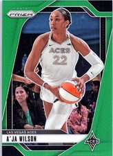 2024 Panini Prizm WNBA #86 A'ja Wilson Green Prizms