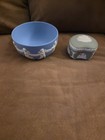 Wedgwood Jasperware Trinket Box with Lid and Sugar Bowl
