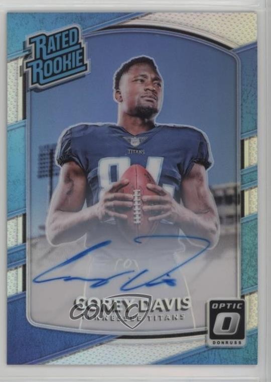 2017 Donruss Optic Rated Holo 96/99 Corey Davis #166 Rookie Auto RC 0wg1