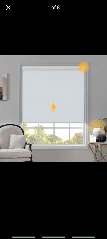 Smart Motorized Blackout Roller Shade - 39" x 72" (Alexa/Google Compatible)