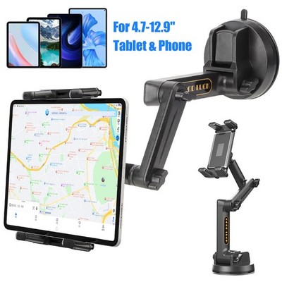 Car Tablet Phone Holder for Truck SUV Dashboard Windshield iPad iPhone Mount