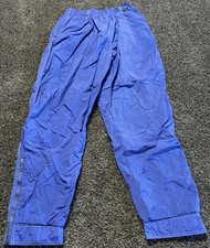 VINTAGE Nike Pants Womens Large Purple Windbreaker Joggers Track Lined 90s