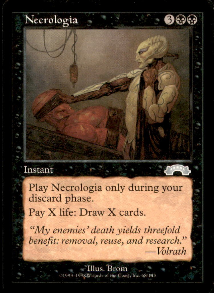 Necrologia LP Light Play Exodus MTG [8396]