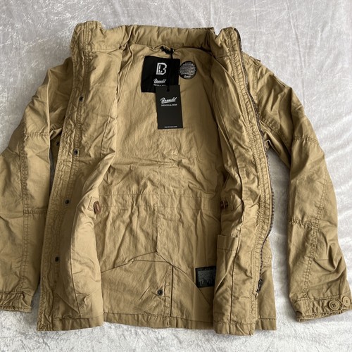 Brandit Standard M65 Jacket Men's Vintage Field Military Army Camel S - Picture 13 of 16
